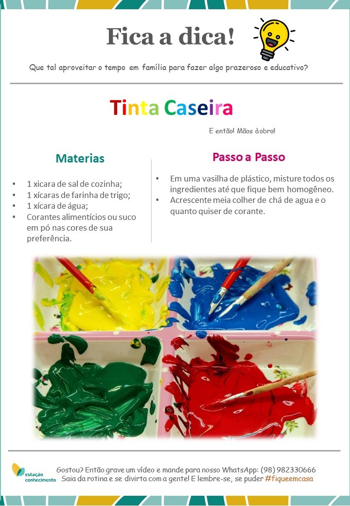 receita de tinta ecológica para paredes