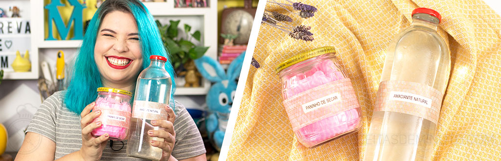 amaciante caseiro que deixa a roupa mais macia e perfumada