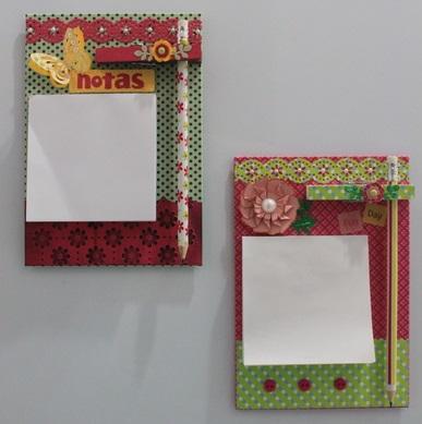 como fazer um bloco de notas de geladeira