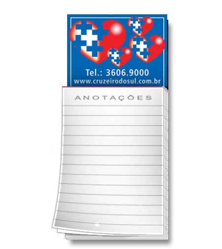 como fazer ímã de geladeira com bloco de notas