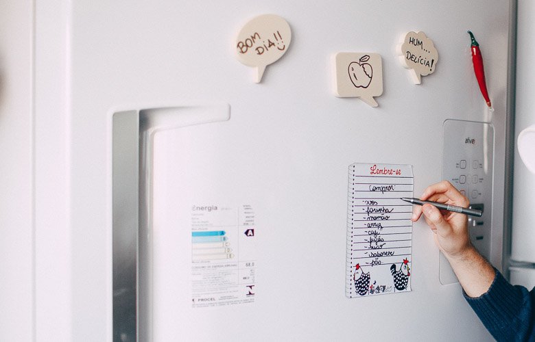 como fazer um bloco de notas de geladeira