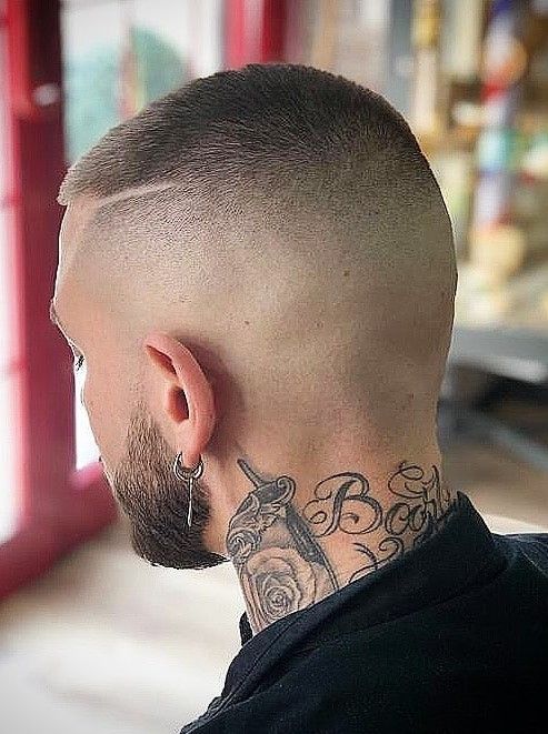 melhores ideias buzz cut com risco lateral