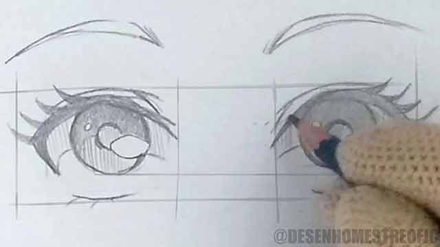 desenho de olho fácil
