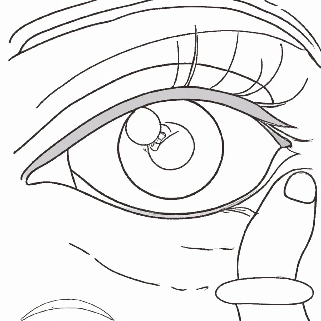 desenho de olho fácil