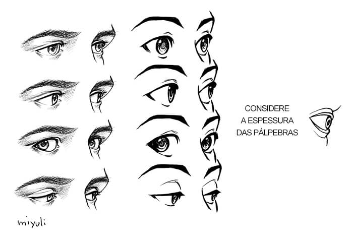 tutorial de desenho de olho
