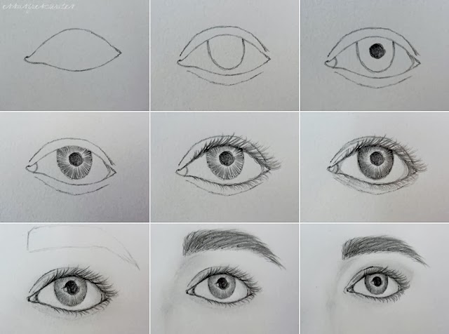 como desenhar os dois olhos