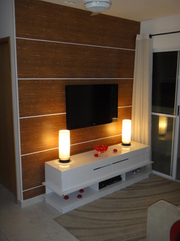 Transforme sua Sala: Ideias de Painel de TV com Pallets Reutilizados
