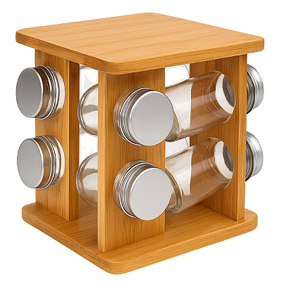 DIY spice rack magnetic jars tutorial