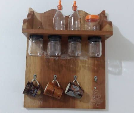 DIY spice rack magnetic jars tutorial