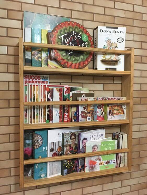 como fazer um revisteiro de parede