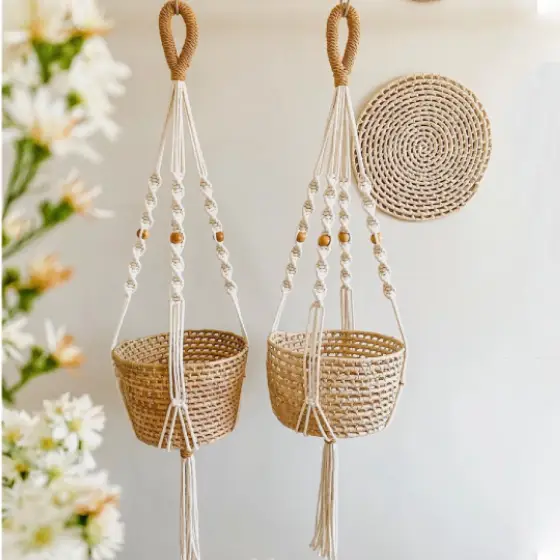 tutorial macrame suporte vaso passo a passo