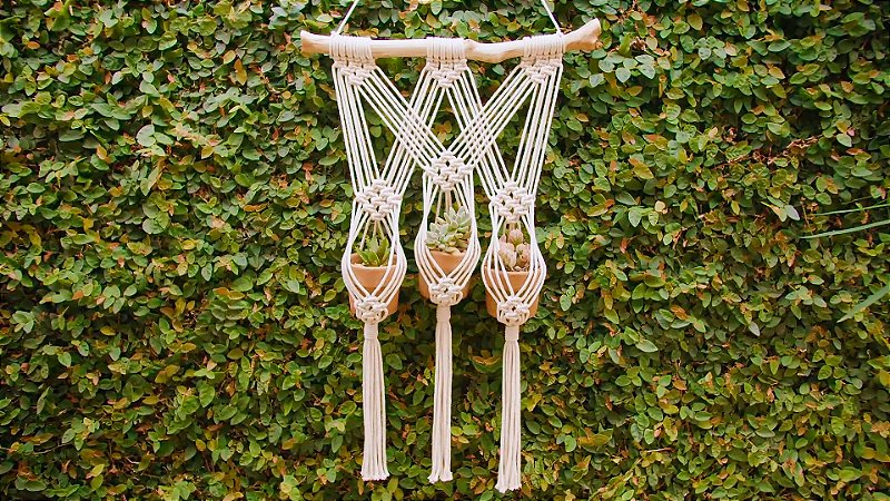 tutorial macrame suporte vaso passo a passo