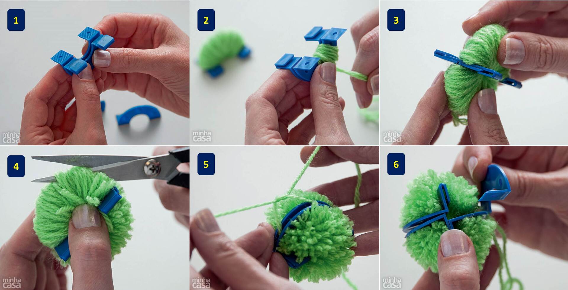 ideias de tapetes de pompom