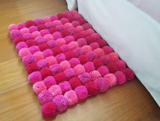 onde comprar material para tapete de pompom
