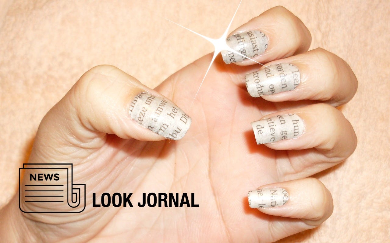 Como Fazer Unhas Decoradas Passo A Passo Com Jornal