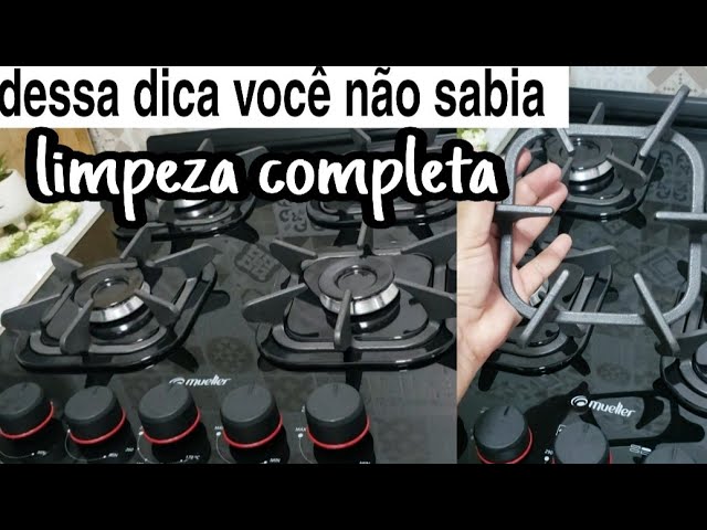 como limpar a grade do fogão