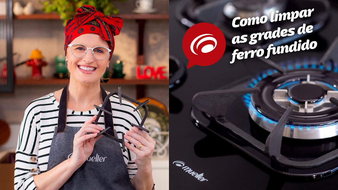 como limpar a grade do fogão