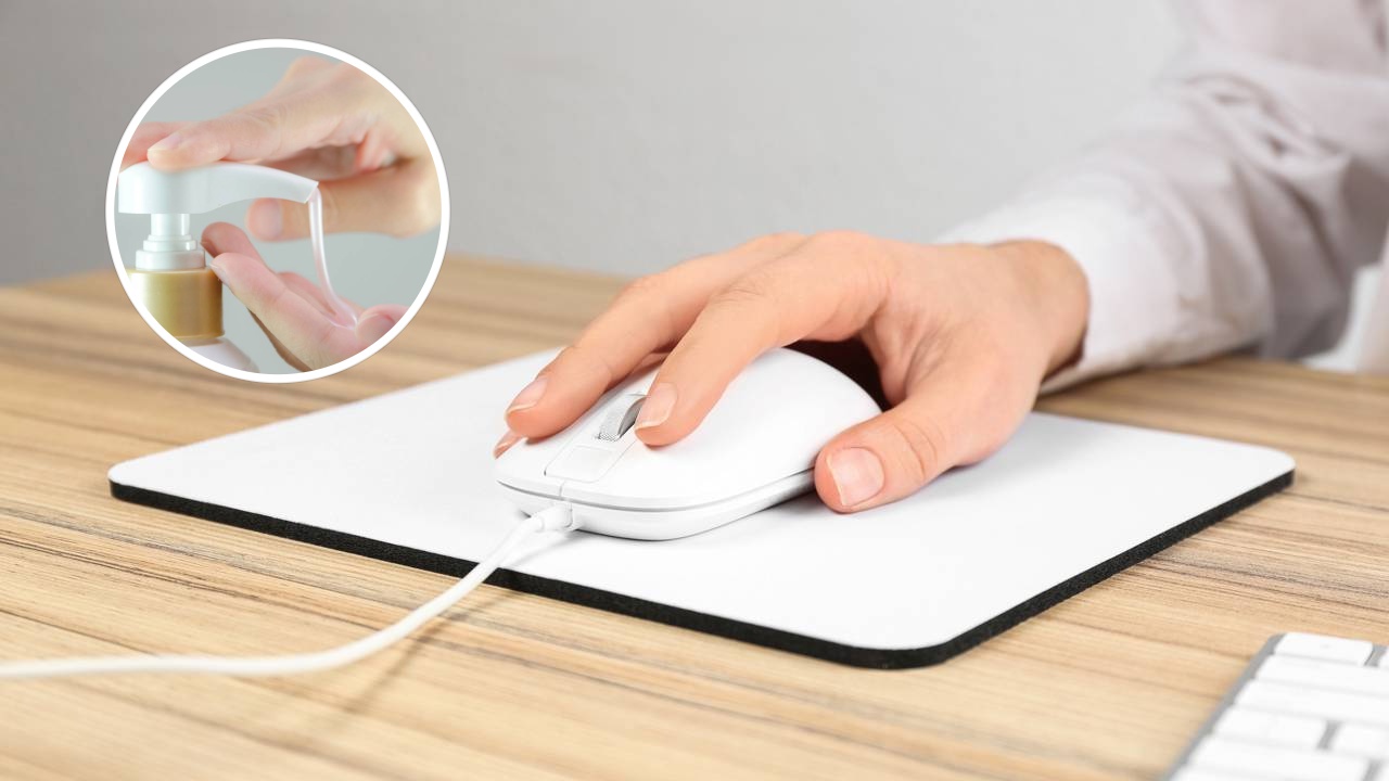 limpeza de mousepad gamer profissional