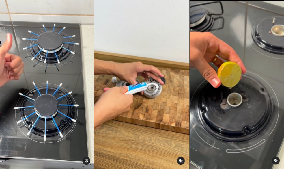 como limpar o queimador do fogão a gás