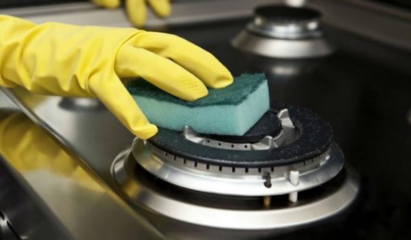 limpeza profunda de bocas de fogão com vinagre de álcool