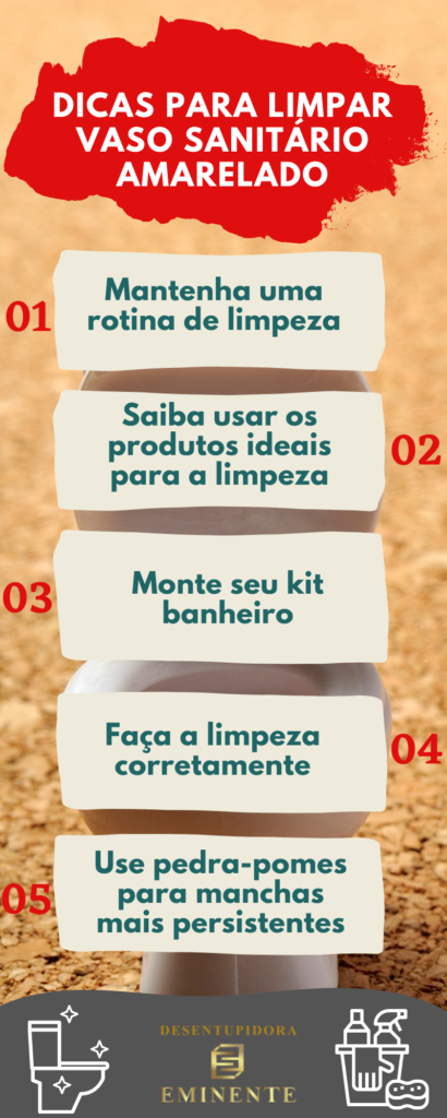 como limpar vaso sanitário encardido com produtos caseiros
