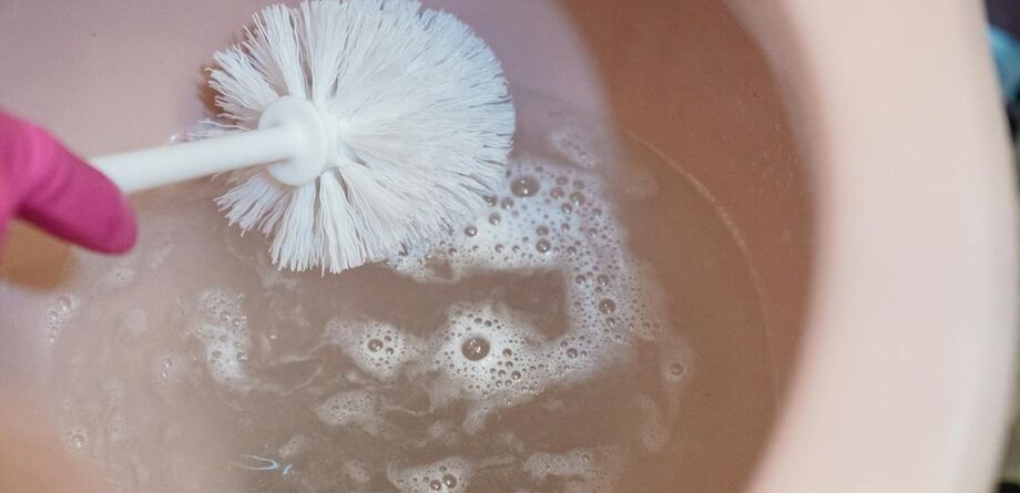 passo a passo para limpar vaso sanitário amarelado