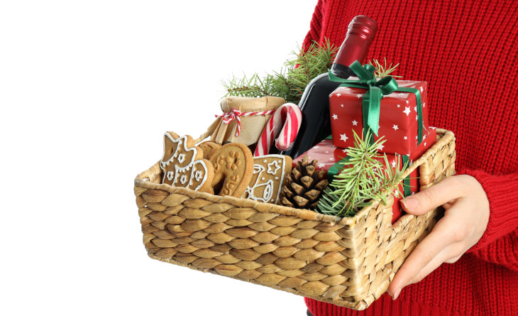 cesta de natal intermediária