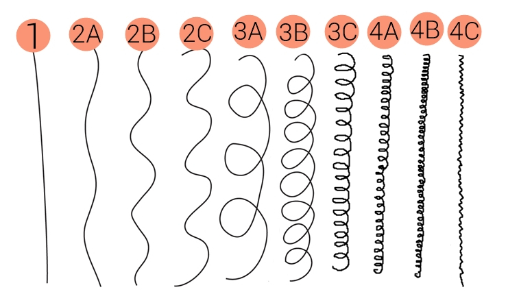 classificação de cabelo Andre Walker