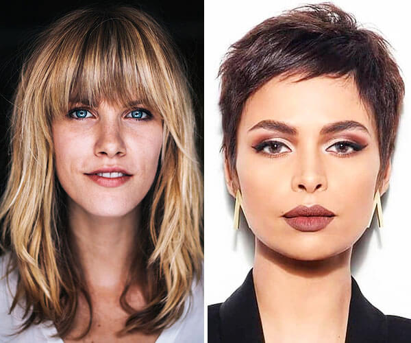 ideias de cortes de cabelo curto para cada tipo de rosto