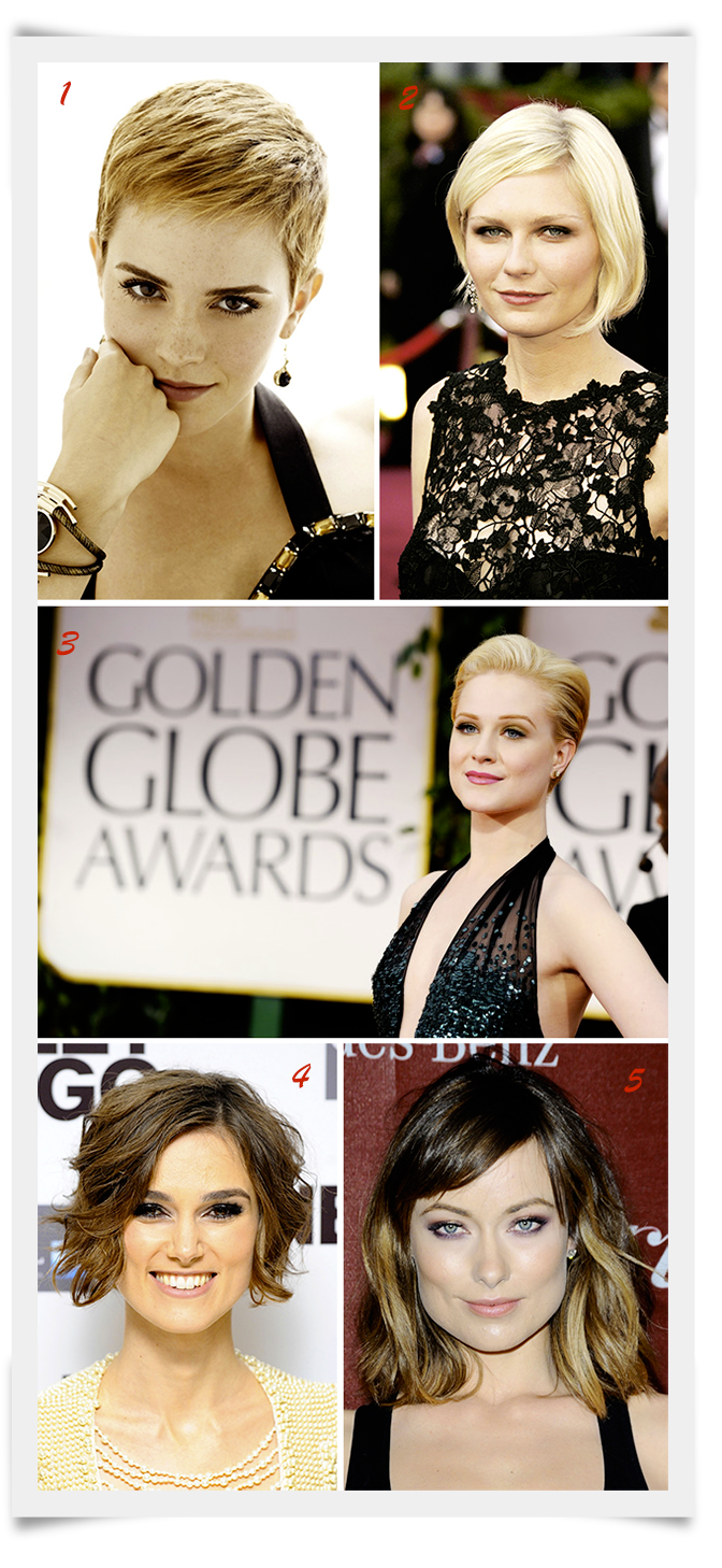 ideias de cortes de cabelo curto para cada tipo de rosto