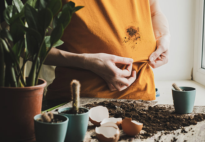 limpar barro de tecido branco