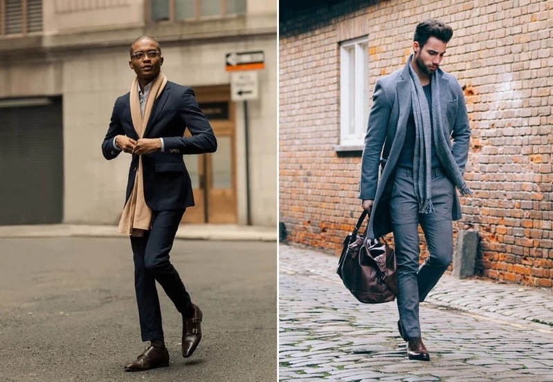 tipos de nós de cachecol masculino