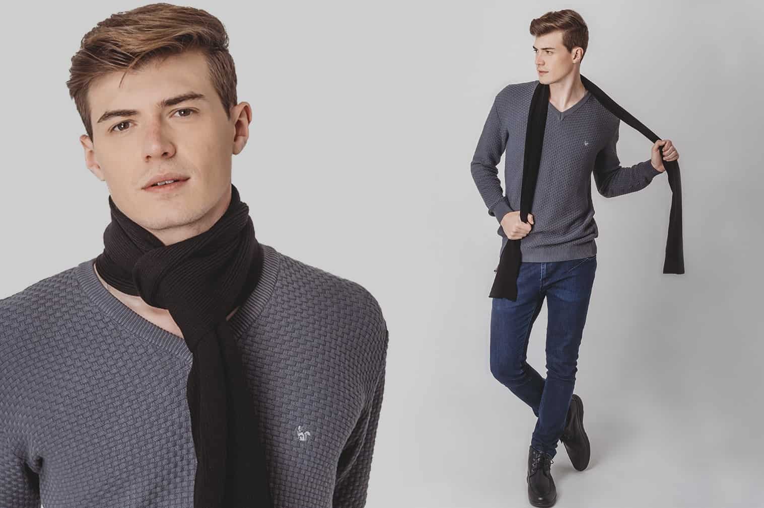 cachecol masculino inverno 2026