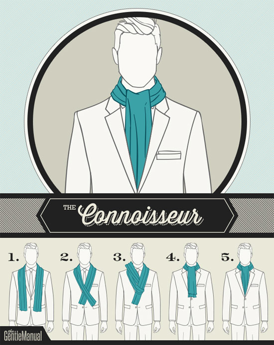 estilo cachecol masculino