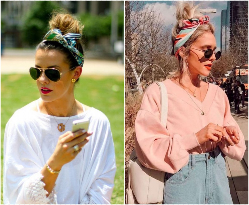 Lenços na Praia: 7 Penteados Frescos e Estilosos para o Verão