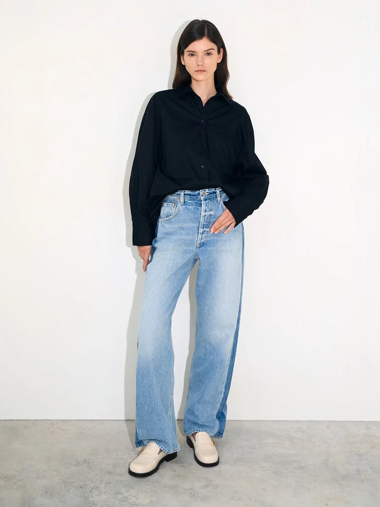 como combinar mocassim off white com calça jeans cropped