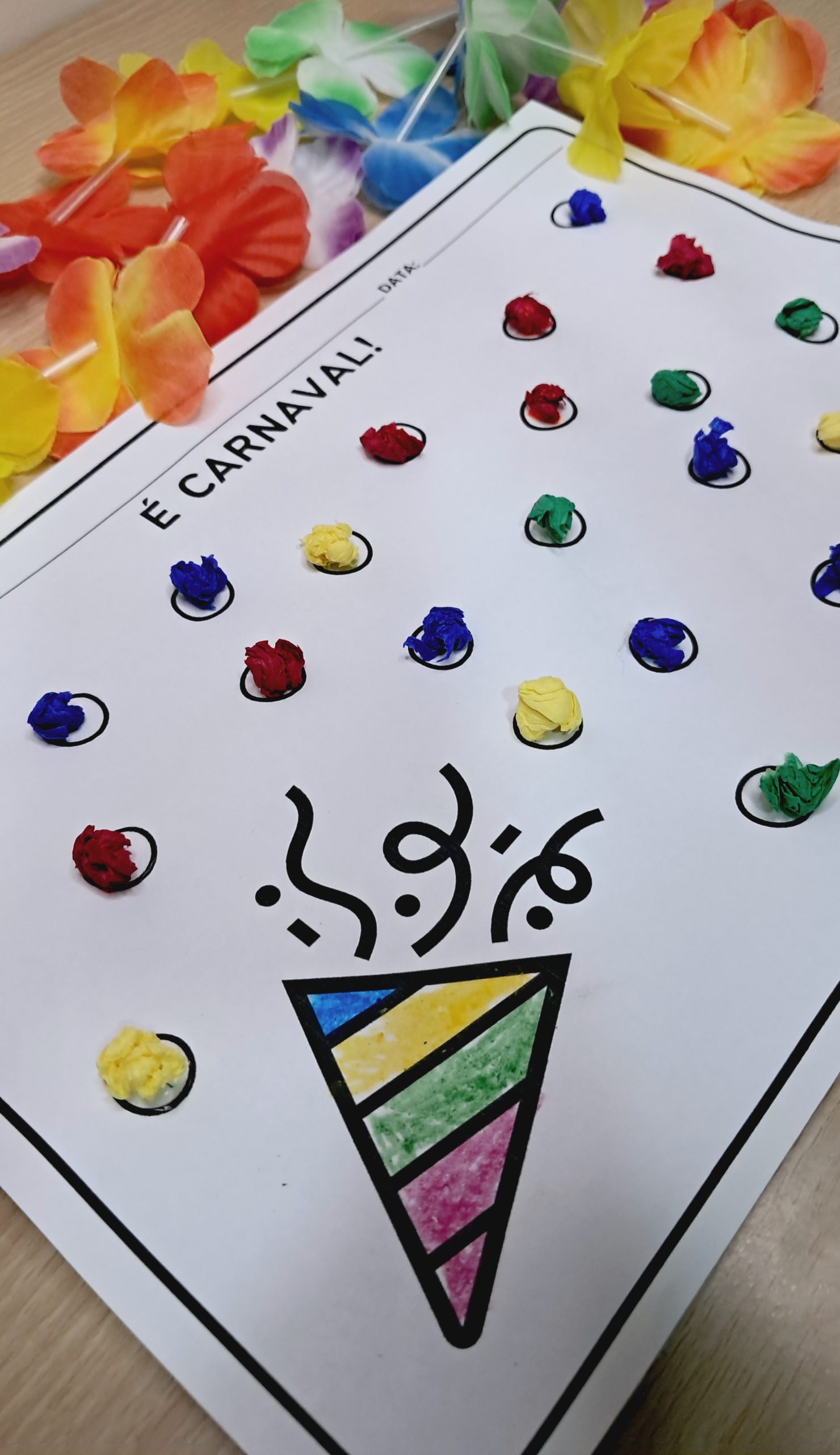 confetes de carnaval