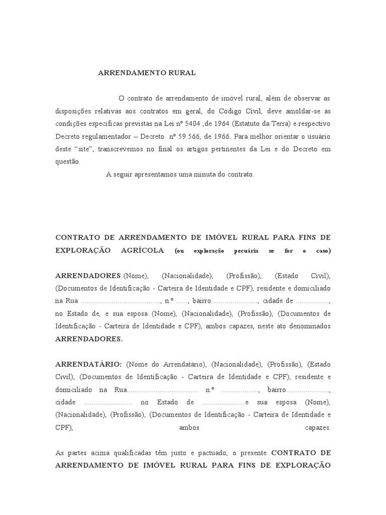 Como Calcular o Valor do Arrendamento Rural: Limites e Tributação
