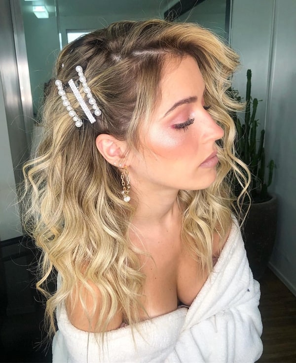 penteados cabelo solto casamento convidada inspiração