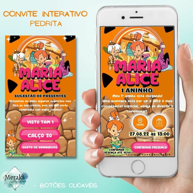 Convite Pedrita