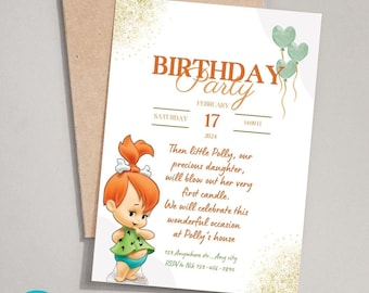 template convite pedrita grátis para editar