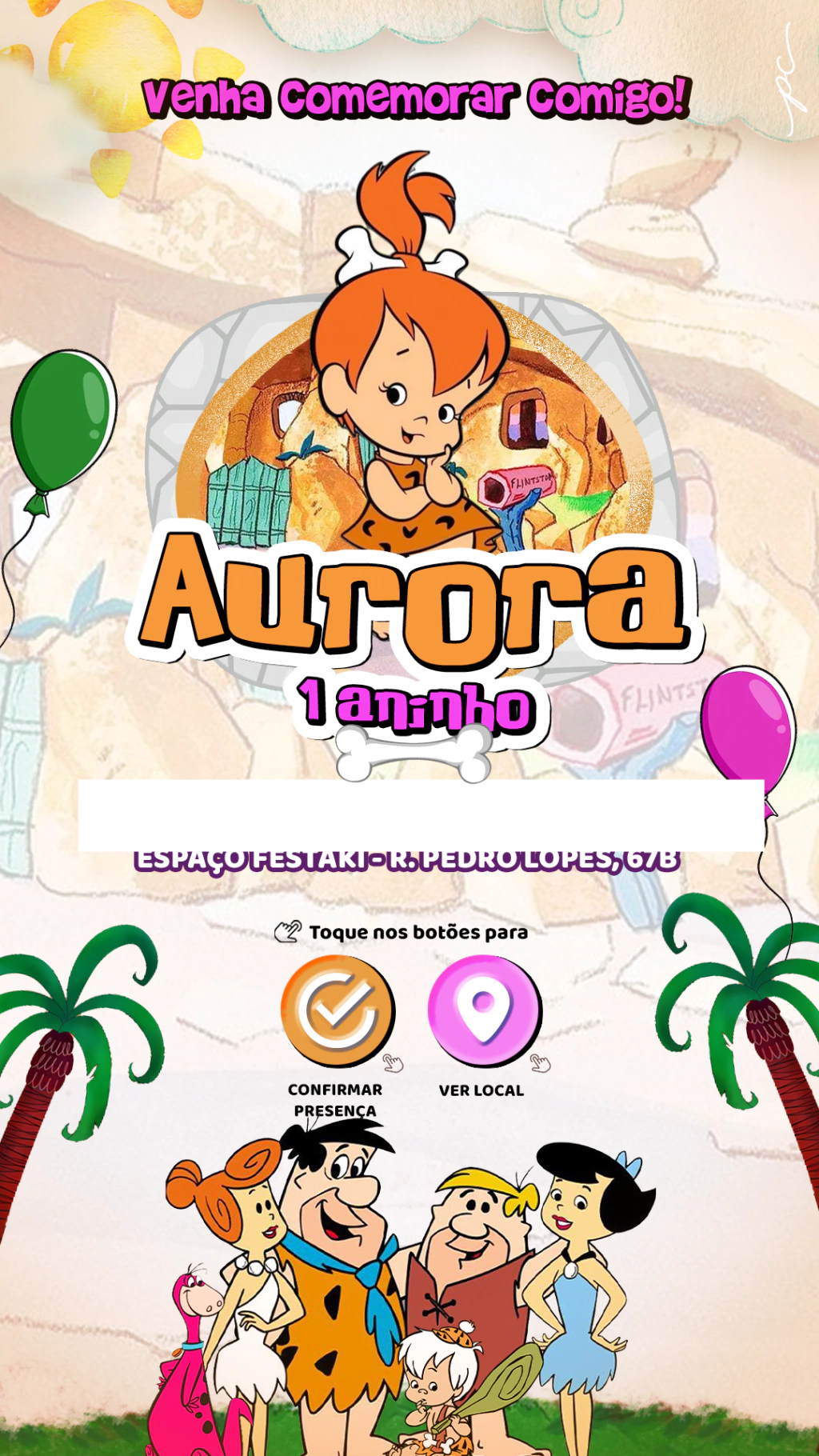 ideias de texto para convite de aniversário da pedrita