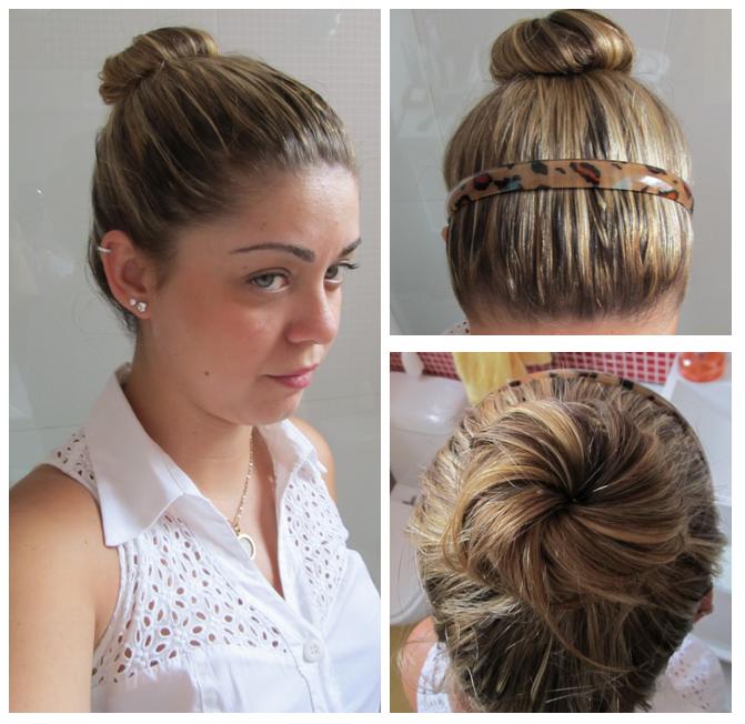 como fazer coque em cabelo curto
