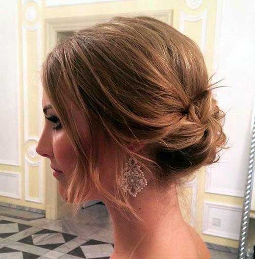 coque alto cabelo curto
