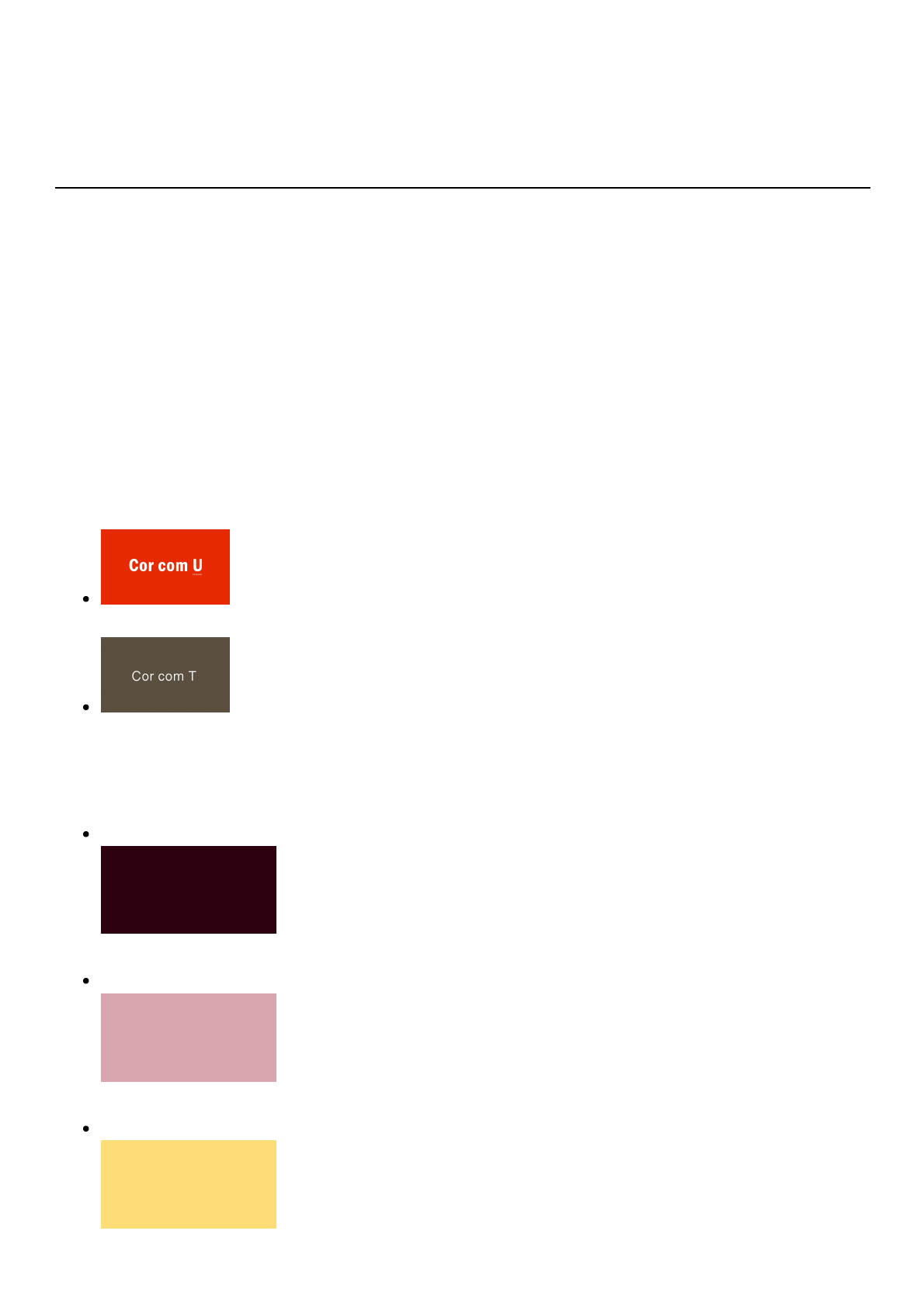 vocabulário de cores