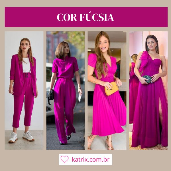 cor fucsia roupa