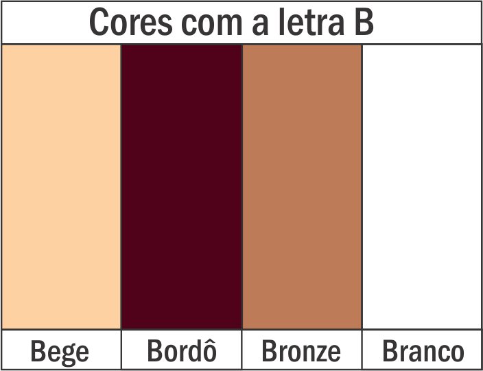 cores com a letra b