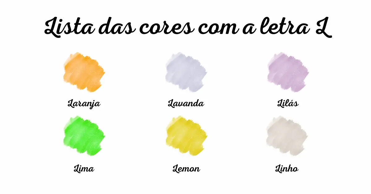cores que começam com L