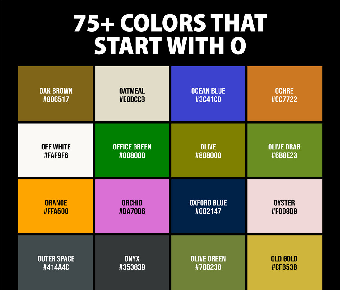 cores com a letra O para stop