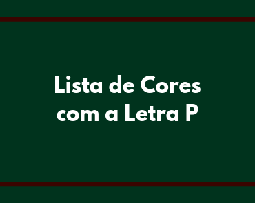 cores com p para decoração